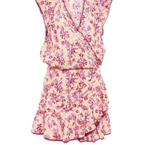 Poupette st Barth Estelle mini dress in yellow cactus - Picture 7 of 12